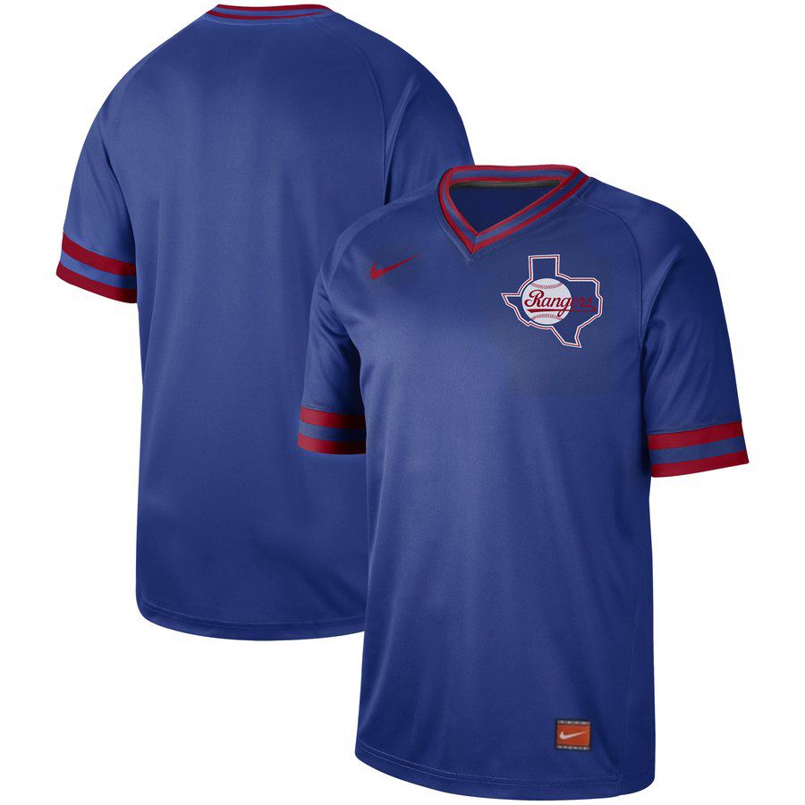 2019 Men MLB Texas Rangers blank blue Nike Cooperstown Collection Jerseys